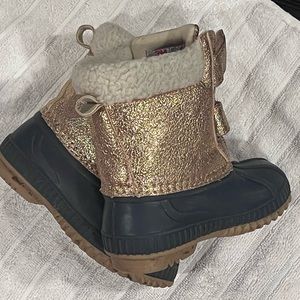 Gap toddler snow boots rose gold 7 t 8t